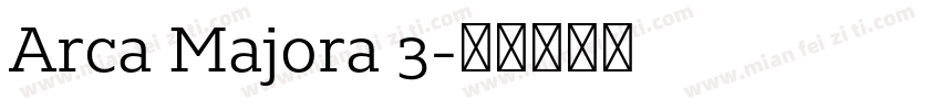 Arca Majora 3字体转换